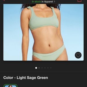 Target Juniors Textured shoulder tie bikini top M